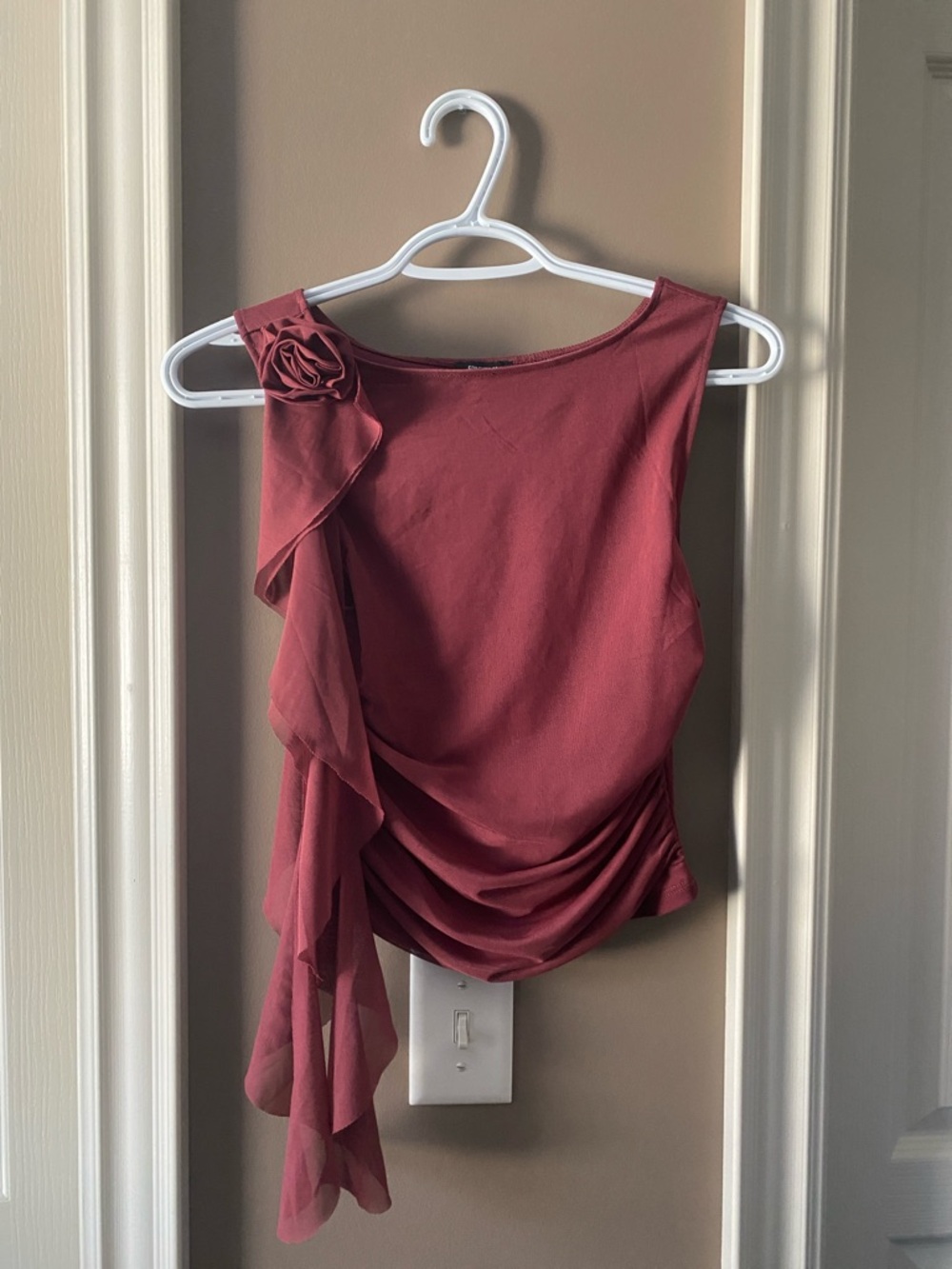 Forever 21 Wine Red Sleeveless Top